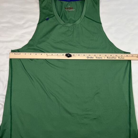 Rhone Swift Tank Top Men’s Size XL Green Activewear Gym Performance Run Workout - Picture 8 of 11